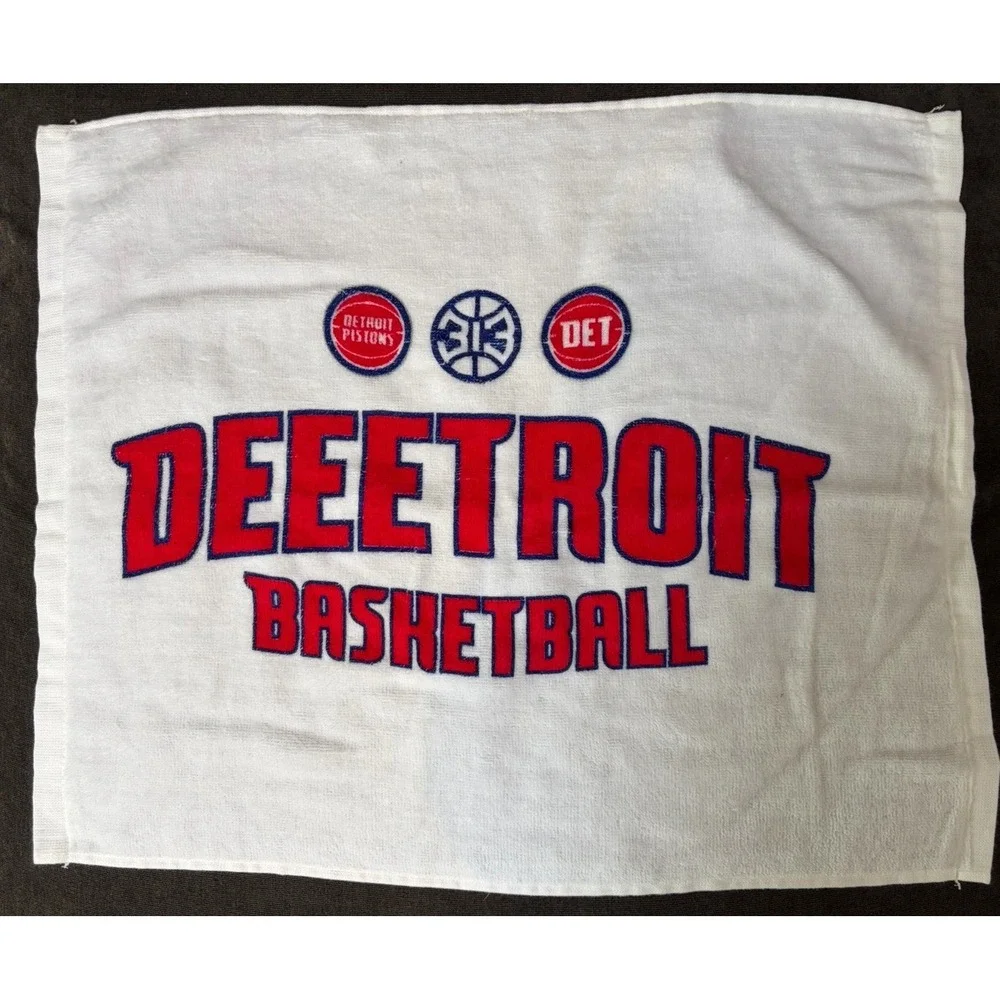 Detroit Pistons Basketball NBA Game 7 White Playoff Rally Towel SGA 5/3/26